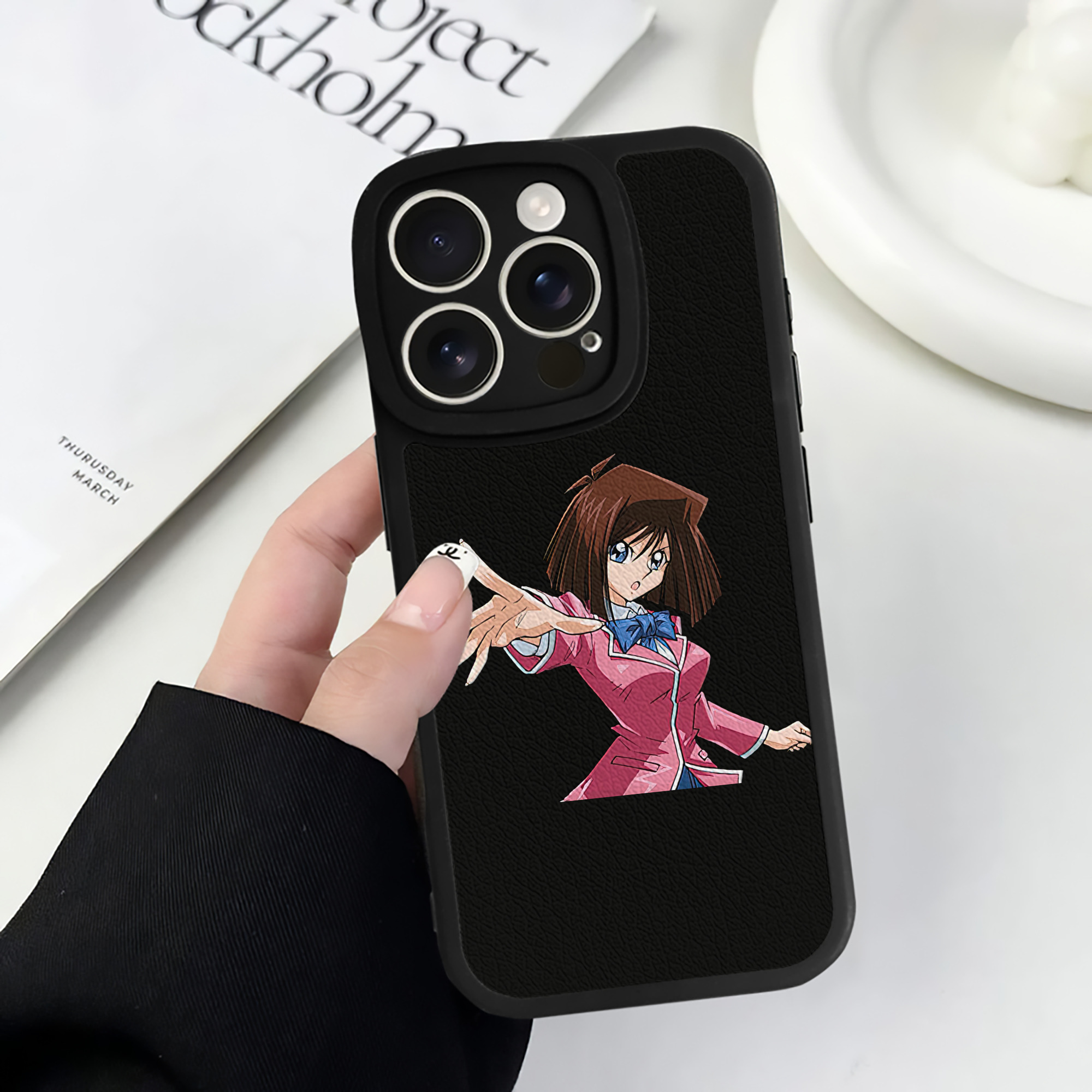 遊☆戯☆王 Yu-Gi-Oh! 【iPhone 16シリーズ対応】シリコンスマホケース（レザー調） 材質：シリコン